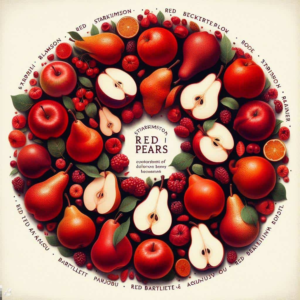 Types of Red Pears