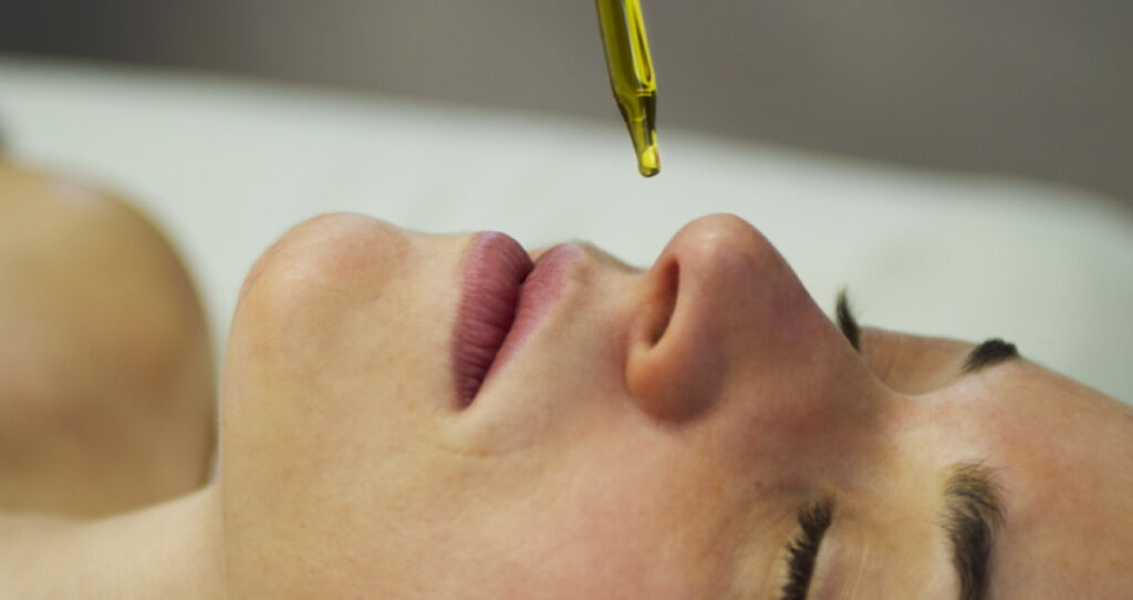 Castor oil in nose